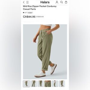 Halara- new with tags. Olive Green Women's Pants